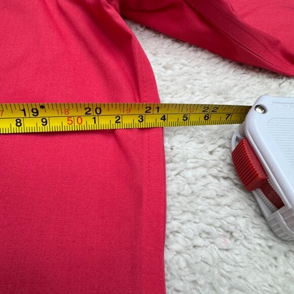 NEW Chico's $79 No-Iron Red Button-Up Shirt Women's Roll Up Sleeves, Sz 2 /US L - Picture 8 of 8